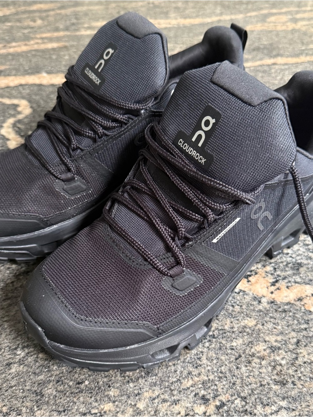 On Running Cloudrock Trail Running Shoes - Black